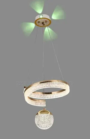 Modern Luxury LED Ring Crystal Pendant Chandelier.