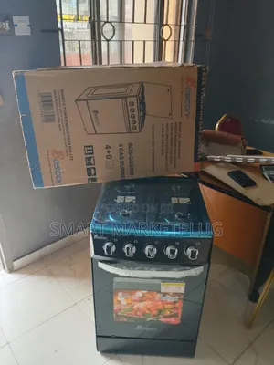 Brand New Boscon (Bos-Gss500) 4 Burner Gas Cooker With Glass Oven Door