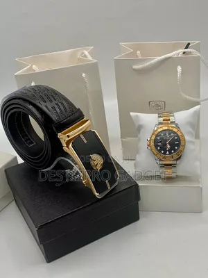 Affordable Poedagar Watch and Belt Set