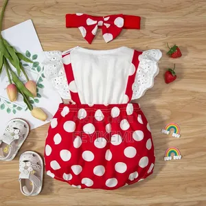 Red Romper Dress for Baby Girl