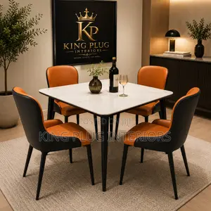 Modern 4-Seater Square Dining Room Set