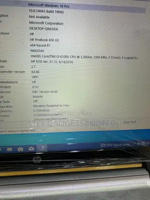 Laptop HP ProBook 450 G3 8GB Intel Core i3 HDD 320GB