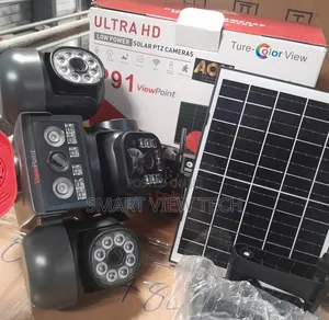 4-Lens AI Solar CCTV Camera – 4G Wireless Security Camera With Solar