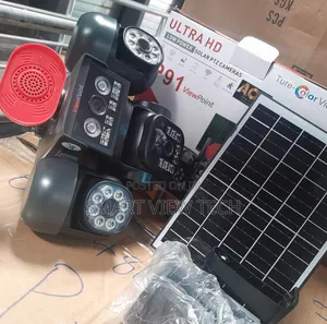 4-Lens AI Solar CCTV Camera – 4G Wireless Security Camera With Doubl
