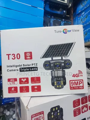 Intelligebt Solar PTZ Camera Triple Lens