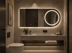 Geometric Smart LED Vanity Mirror (60x100cm)