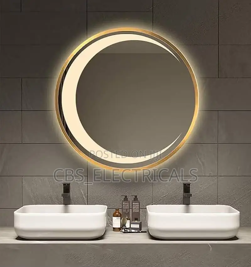 Celestial Crescent LED Smart Mirror