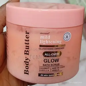 Body Butter Mild Lightening Glutathione All Over Glow Body Scrub
