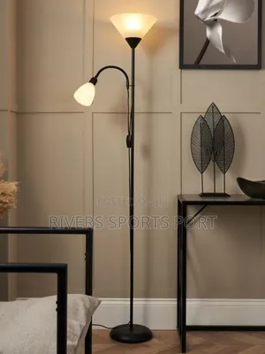 6ft Modern 2 Head Standing Floor Lamp for Living Room