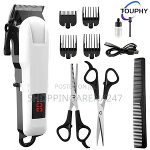 Rechargeable Professional Hair Clipper/Trimmer + Grooming Set