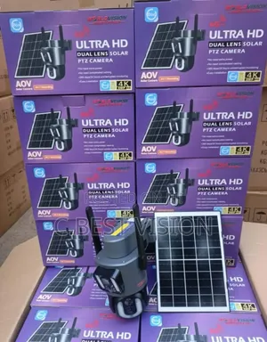 SD350 Ubox Dual Lens Camera 4G Camera With Solar Panel.