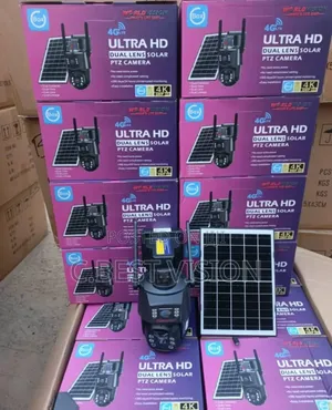 B3 Ubox Dual Lens Camera 4G Camera With Solar Panel.