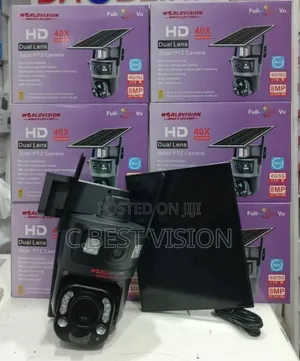 SD650 Ubox Dual Lens Camera 4G Camera With Double Solar Panel.