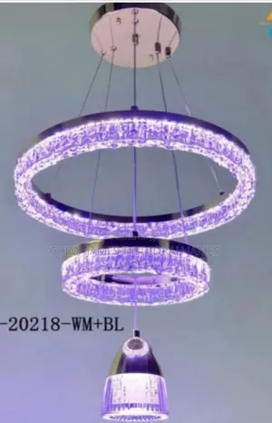Modern Circular Crystal Chandelier LED Light Luxury Minimalist Dining