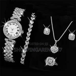 Women's Watch,Ring,Necklace,Earrings Bracelet Set