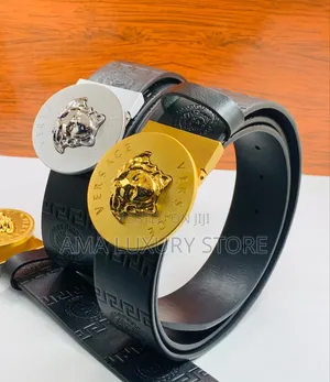 Versace/Gucci Luxury Men Leather Belt –Stylish, Durable High Quality