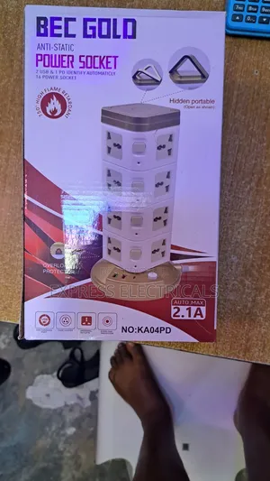 BEC GOLD 16-Way Tower Extension Socket + 2USB