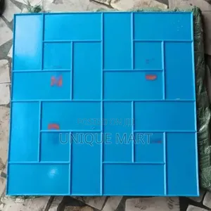 Blue Stamping Mat for Creating Textured Pattern on Concrete Surfaces