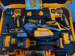 INGCO Cordless 3-Piece Combo Kit.Drill Grinder and Rotary Hammer