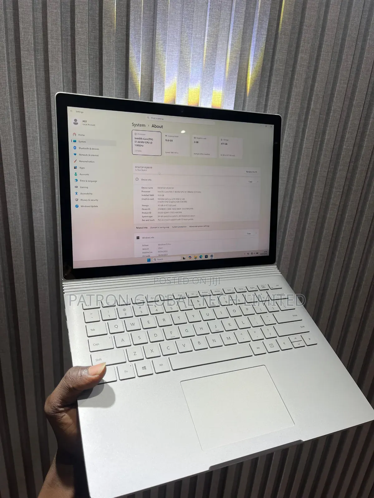 Laptop Microsoft Surface Book 2 16GB Intel Core i7 SSD 512GB