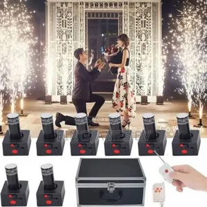Professional 8 Cartridge Cold Spark Fountain Machine – Event Solution