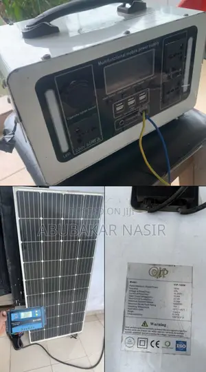 Portable Inverter With Panel and Charge Controller