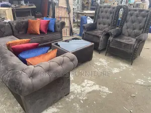 Quality Brown Royal Singles With Lshap N Center Table