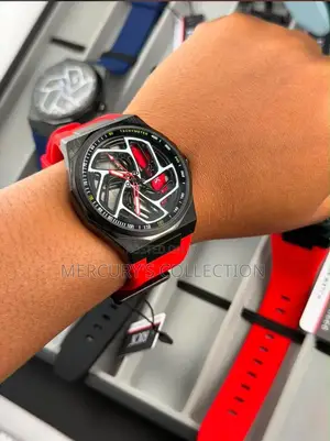 CHAXIGO Spinning Luxury Wristwatch – Red Black | Brand New