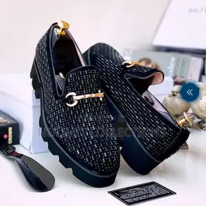 Versace Men's Studded Leather Loafers