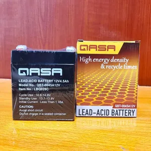 Qasa 12V 4.5Ah Rechargeable Valve Regulated Lead-Acid Battery