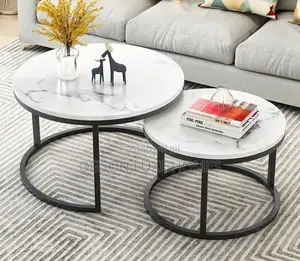 Classic Marble Top Center Table 2 In1