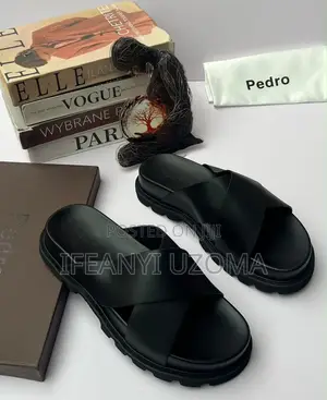 Classic Luxury Black Color Slippers