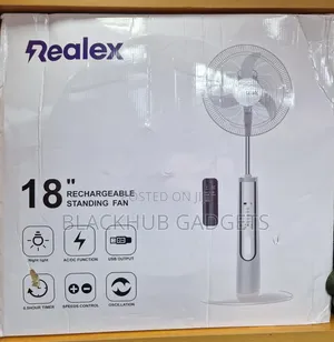 Realex 18 Inches Rechargeable Fan