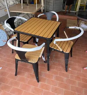 Metal Outdoor Table With Four Chairs