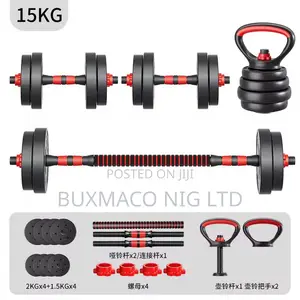 15Kg Dumbbell+ Kettle With Base+ Hand Gloves