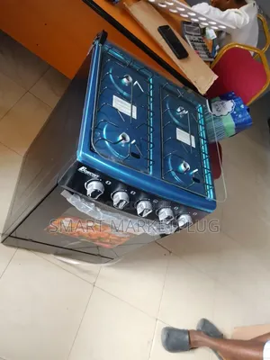 Quality Boscon 4 Burner Gas Cooker-(Bos-Gss500)-Black