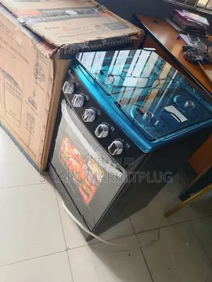 Quality Bos-Gss500 Boscon 4 Burner Gas Cooker With Oven Glass Lid