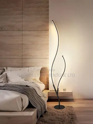 Elegant Wave Design LED Floor Lamp