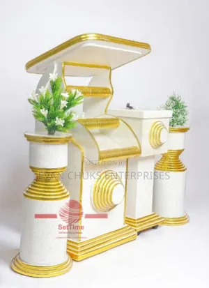 Pulpit for Modern Church With 2 Flower Vase