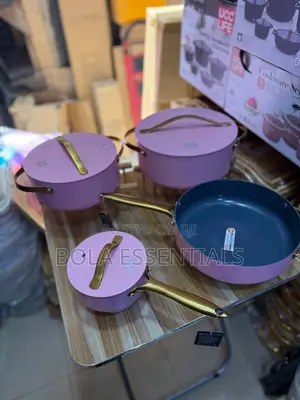 UCC LIFE 4pcs Ceramic High Quality Non-Stick Pot