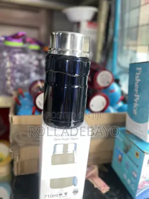 Black Stainless Steel Food Flask (710ml)