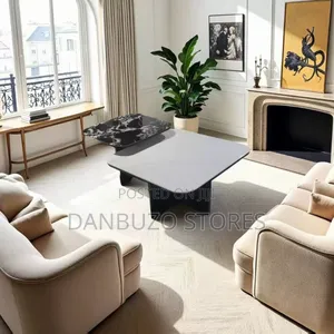 Modern Twin-Square Glass Center Table