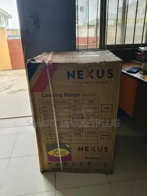 Nexus 3+1 Electric Gas Cooker With Stainless Handle-Black