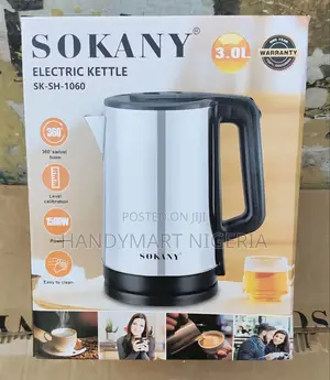 Sokany High Quality Electric Kettle 3L 10% OFF