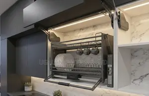 Pull Down Kitchen Cabinet Shelf