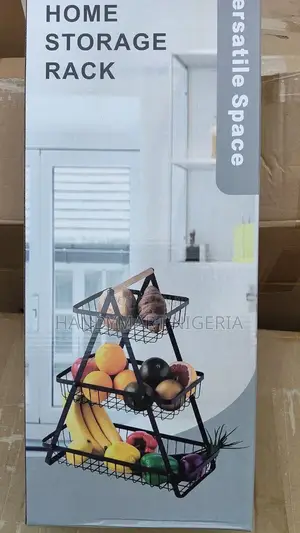 3-Tier Metal Storage Rack and Fruit Basket 10% OFF