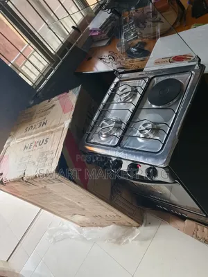 New in Nexus 3+1 Electric Gas Cooker With Top Tempered Glass Cover
