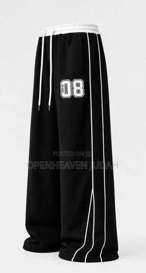 Brand New Wide-Leg Sweatpant / Track Pants With Baggy Style