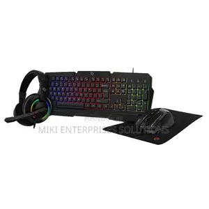 Porodo Gaming 4-in-1 Ultimate Gaming Combo - Black
