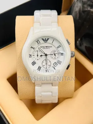 Emperor Armani Ceramic Chronograph Watch